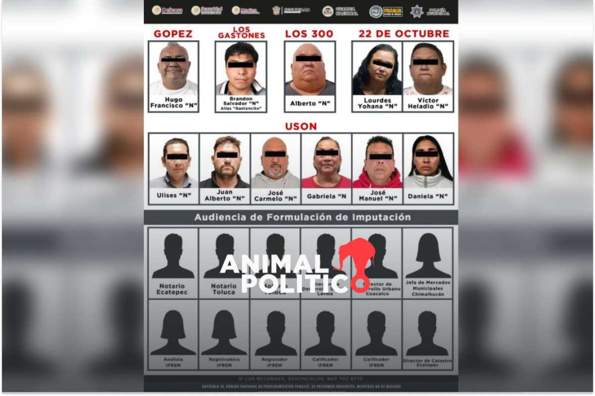 Fiscalía del Estado de México desmantela cinco redes de despojo inmobiliario con participación de notarios y funcionarios #DespojoInmobiliario 📰