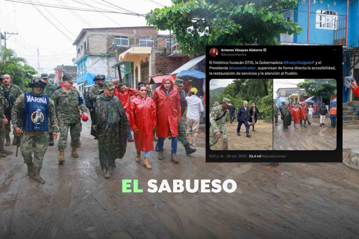 Foto de gobernadora Evelyn Salgado atendiendo huracán Otis es de octubre pasado, confirma verificación #EvelynSalgado 📰